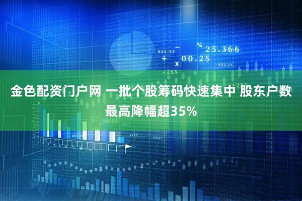 金色配资门户网 一批个股筹码快速集中 股东户数最高降幅超35%