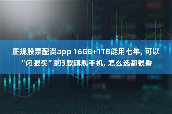 正规股票配资app 16GB+1TB能用七年, 可以“闭眼买”的3款旗舰手机, 怎么选都很香